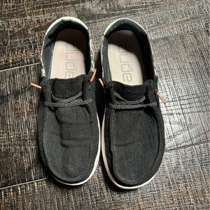 Hey Dude Ladies Wendy Rise slip on Chambray FUNK BLACK Ladies 9